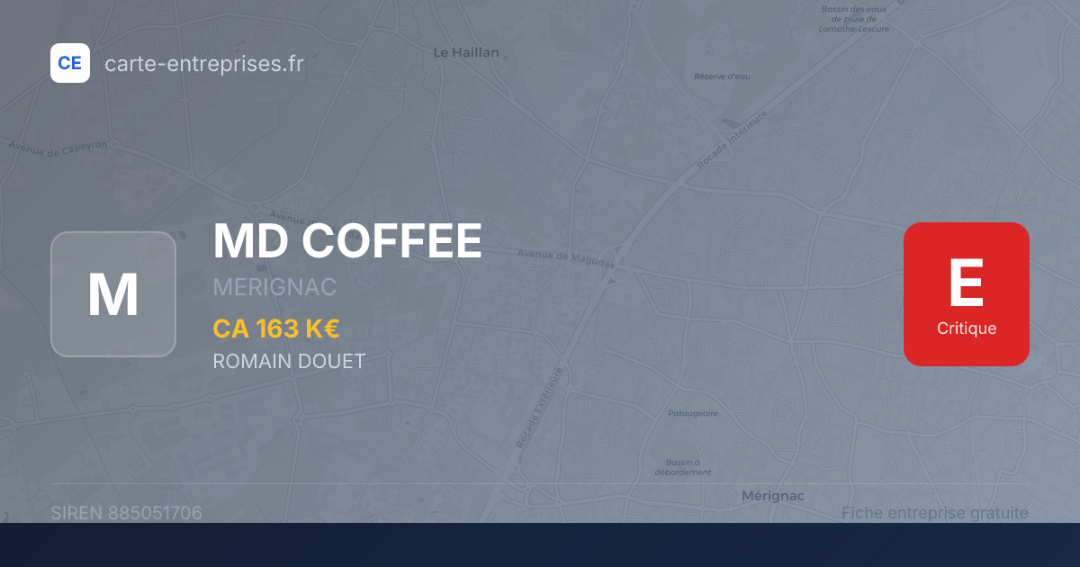 MD COFFEE — 885051706 — fiche entreprise