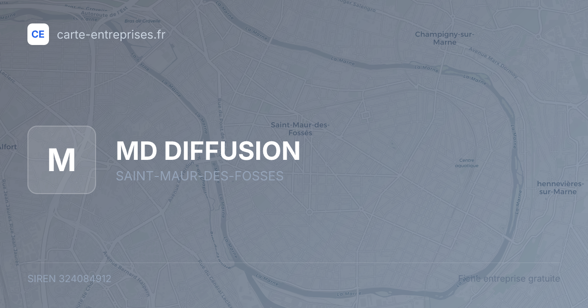 MD DIFFUSION — 324084912 — fiche entreprise