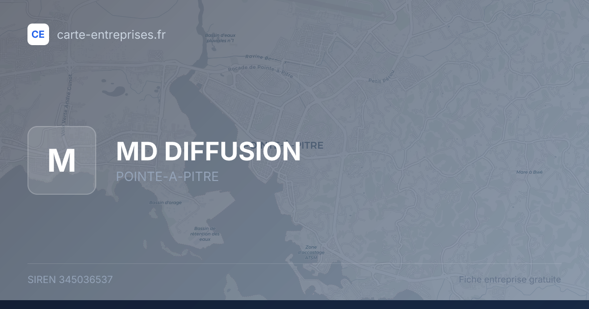 MD DIFFUSION — 345036537 — fiche entreprise