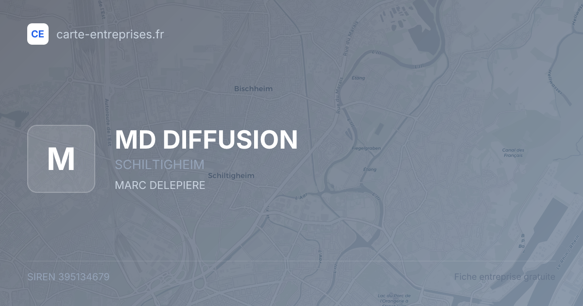 MD DIFFUSION — 395134679 — fiche entreprise