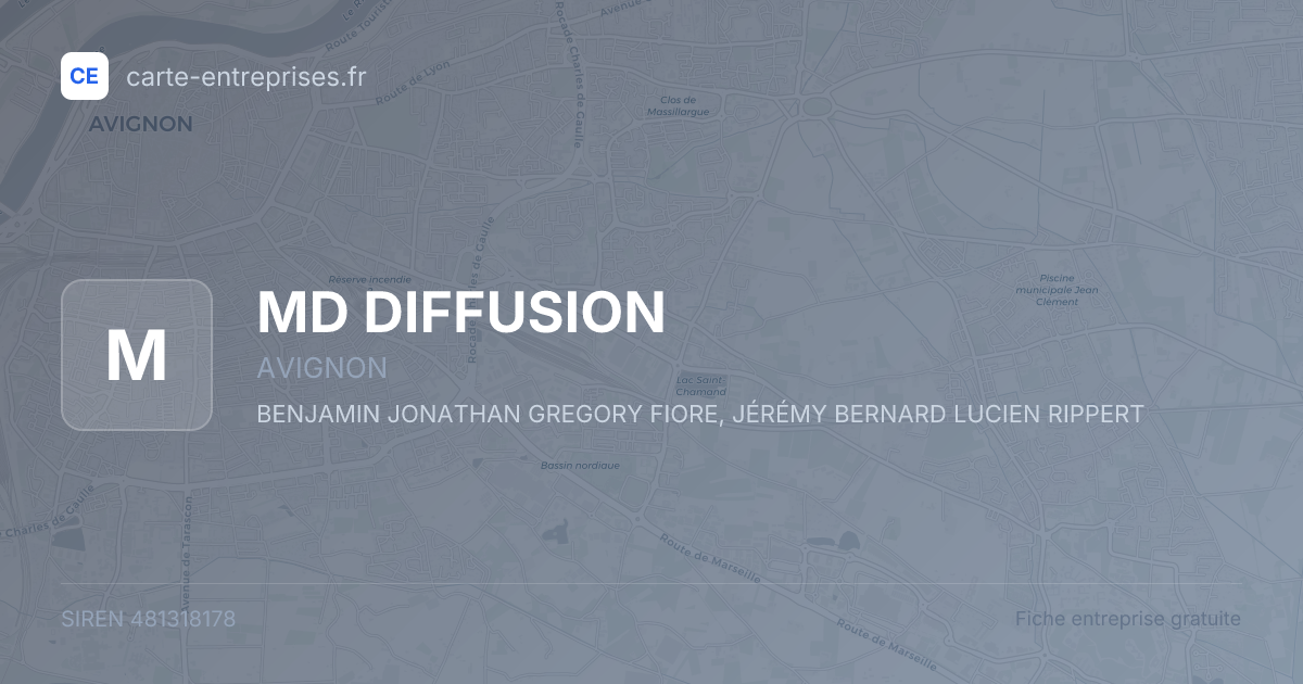 MD DIFFUSION — 481318178 — fiche entreprise