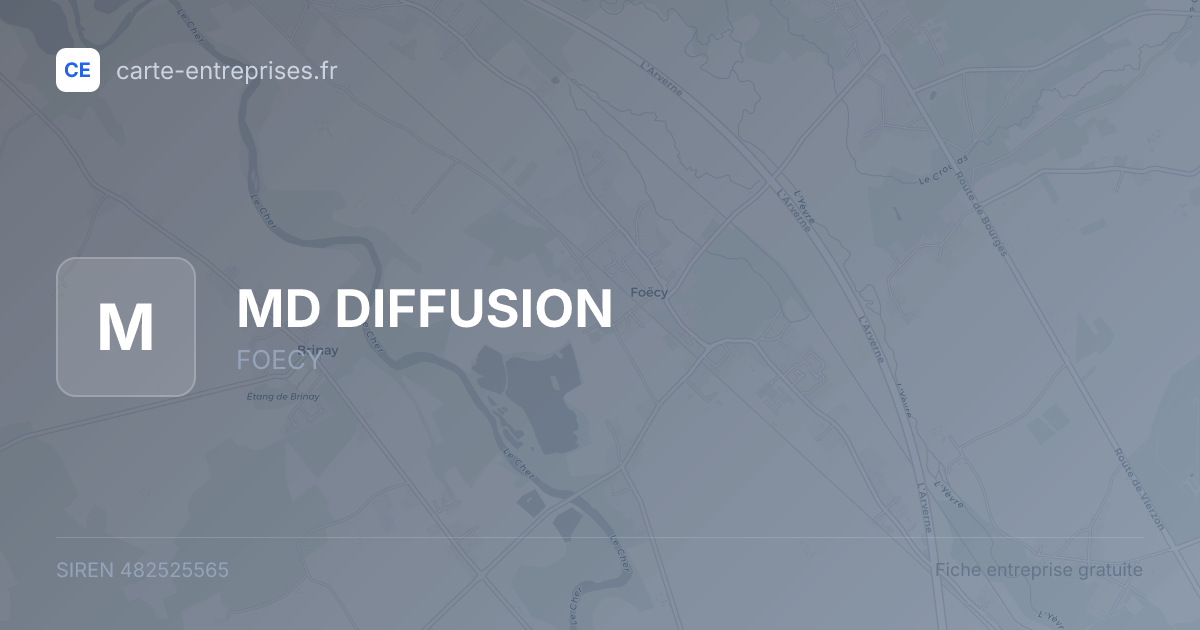 MD DIFFUSION — 482525565 — fiche entreprise