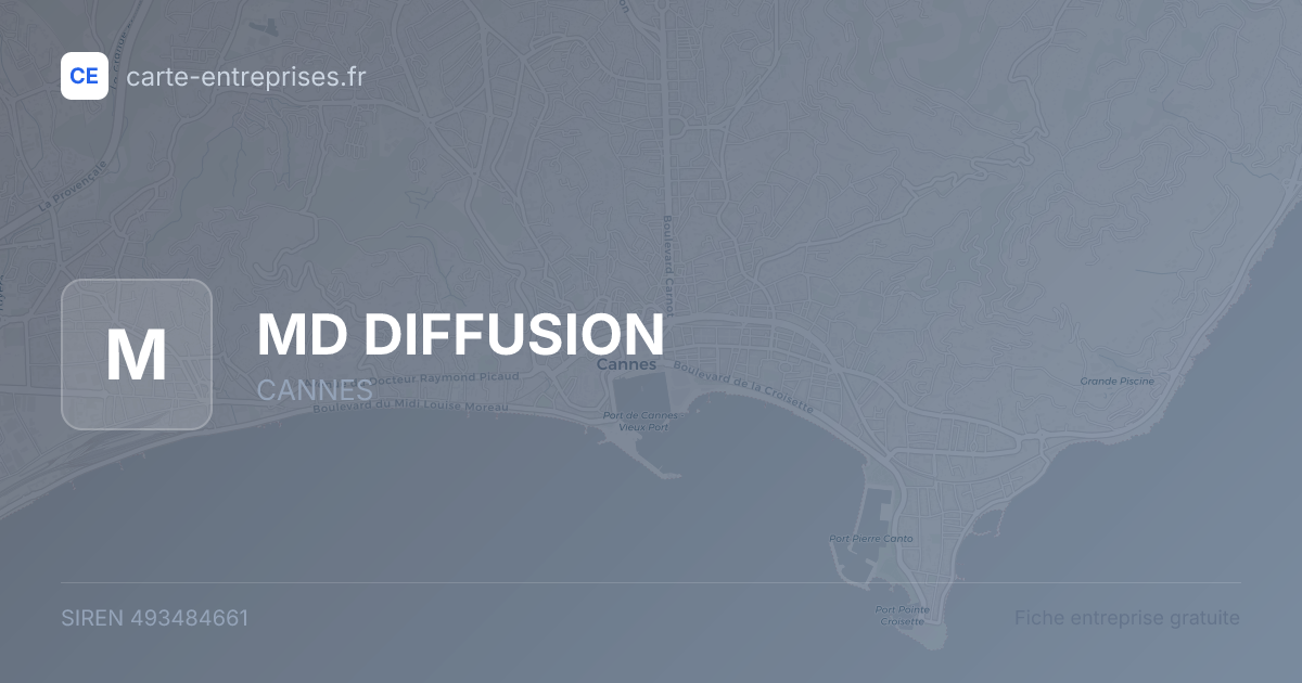 MD DIFFUSION — 493484661 — fiche entreprise