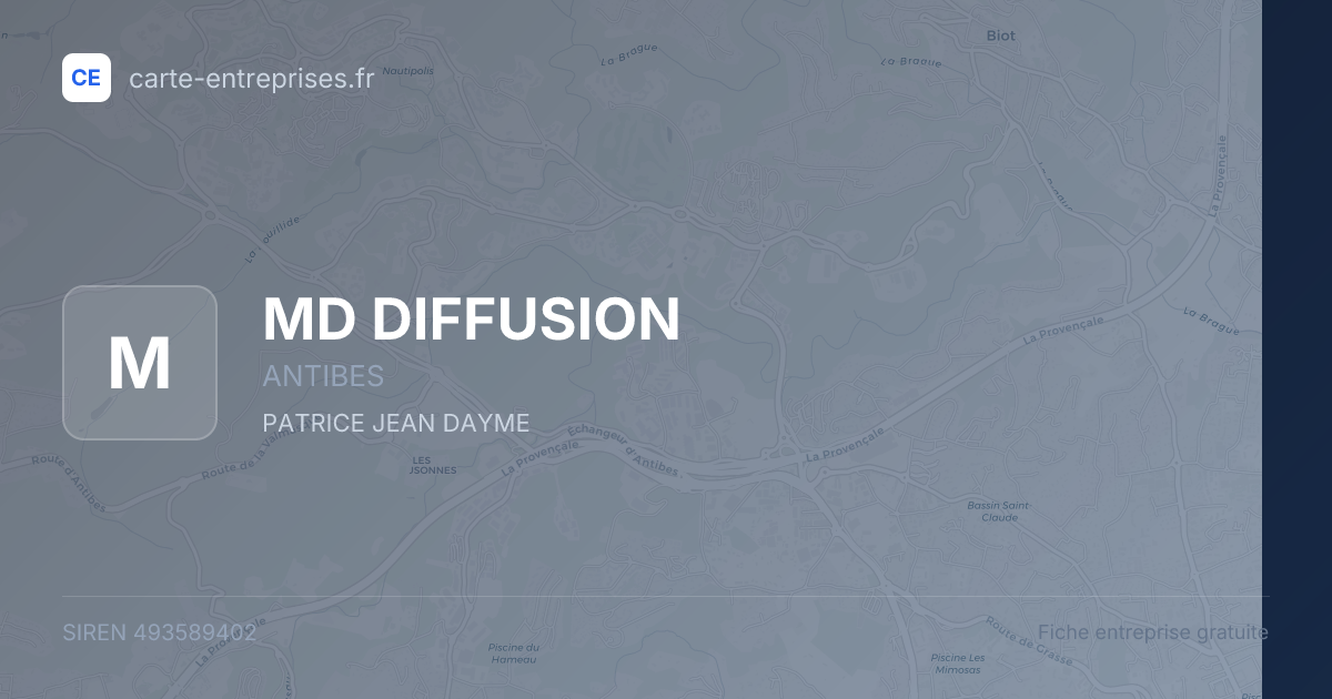 MD DIFFUSION — 493589402 — fiche entreprise