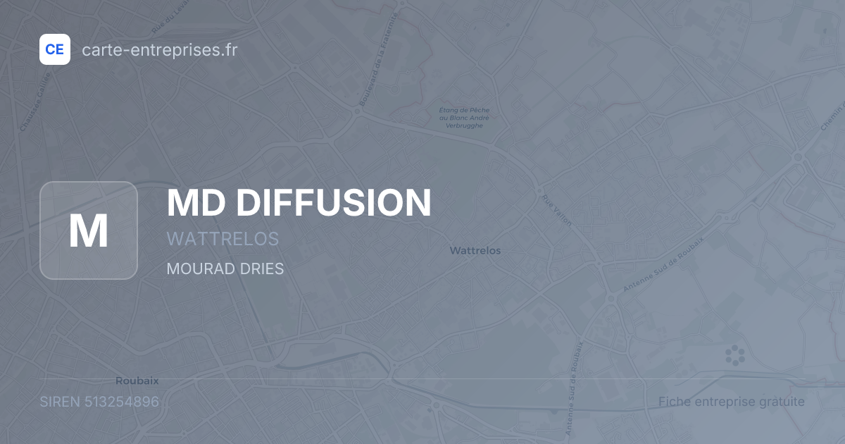 MD DIFFUSION — 513254896 — fiche entreprise