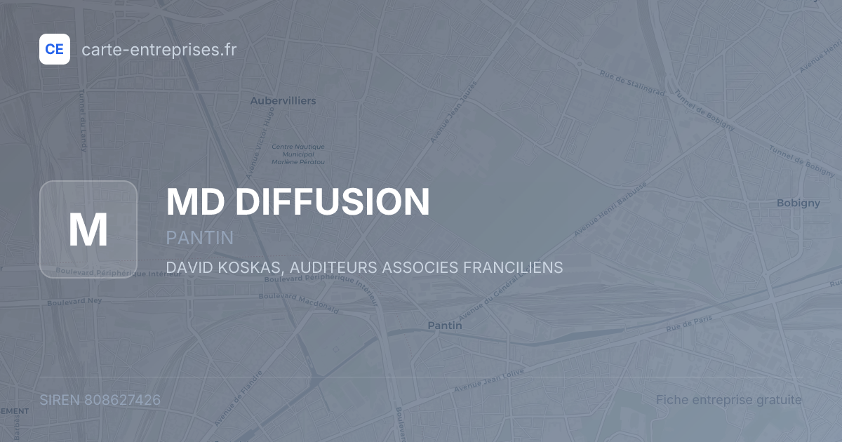 MD DIFFUSION — 808627426 — fiche entreprise
