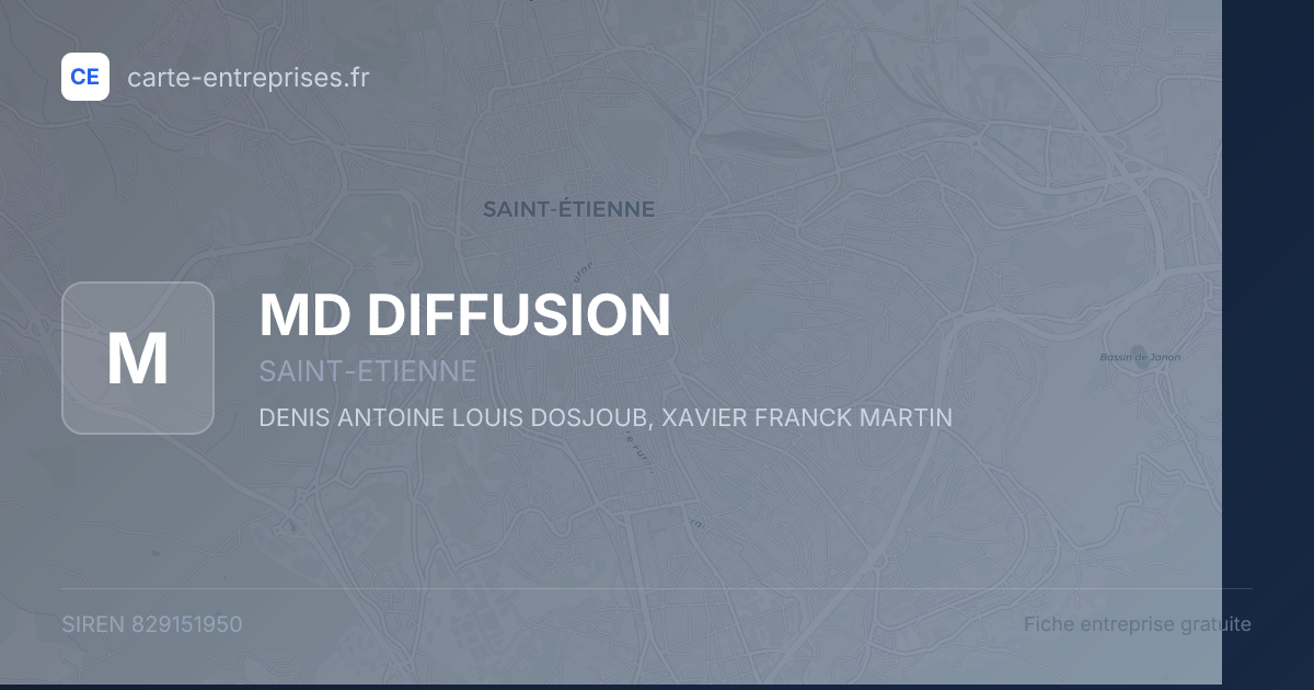 MD DIFFUSION — 829151950 — fiche entreprise
