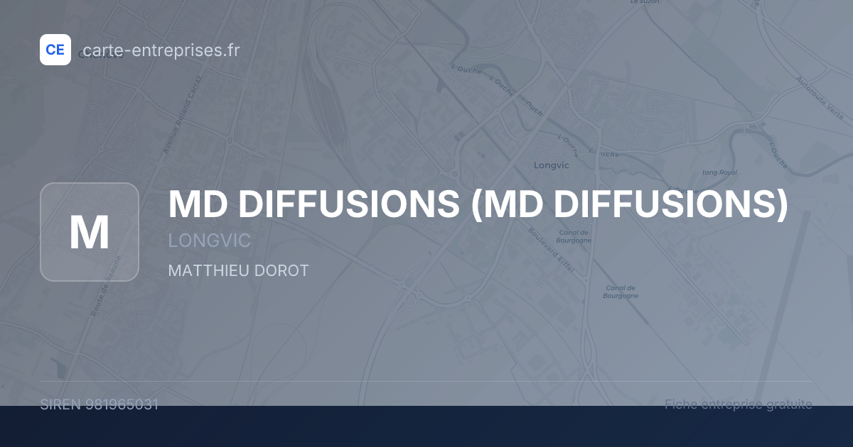 MD DIFFUSIONS — 981965031 — fiche entreprise