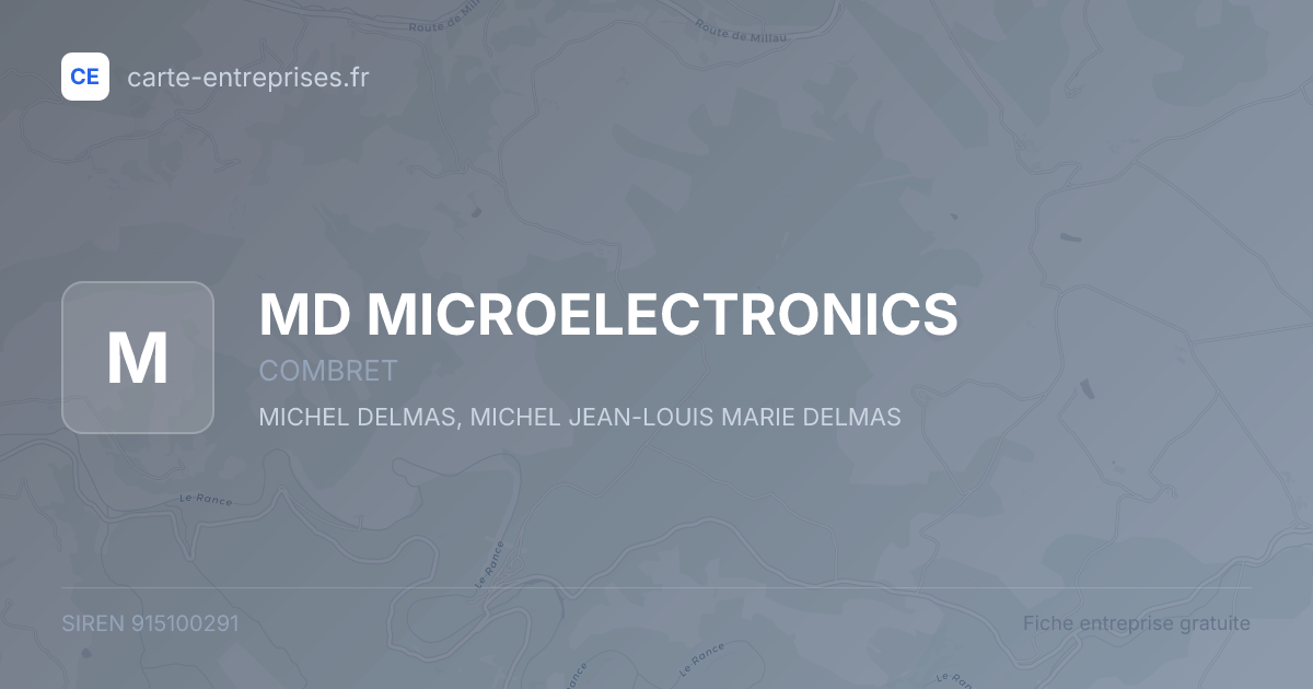 MD MICROELECTRONICS — 915100291 — fiche entreprise