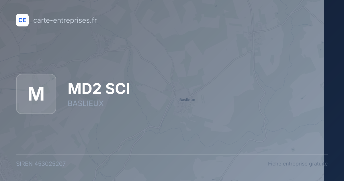 MD2 SCI — 453025207 — fiche entreprise