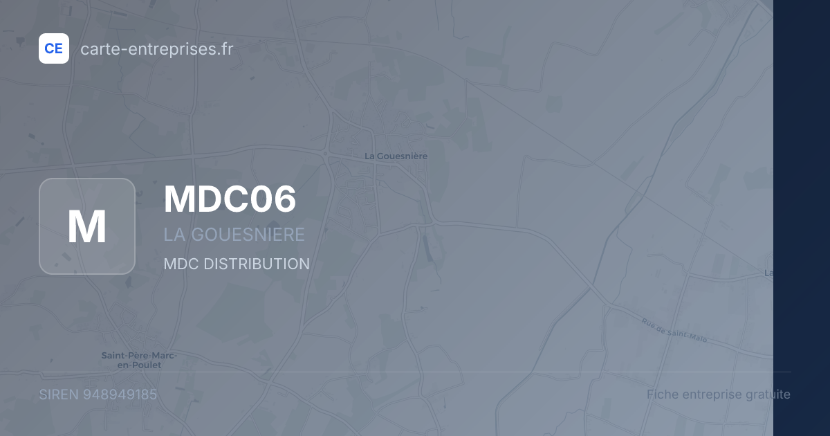 MDC06 — 948949185 — fiche entreprise