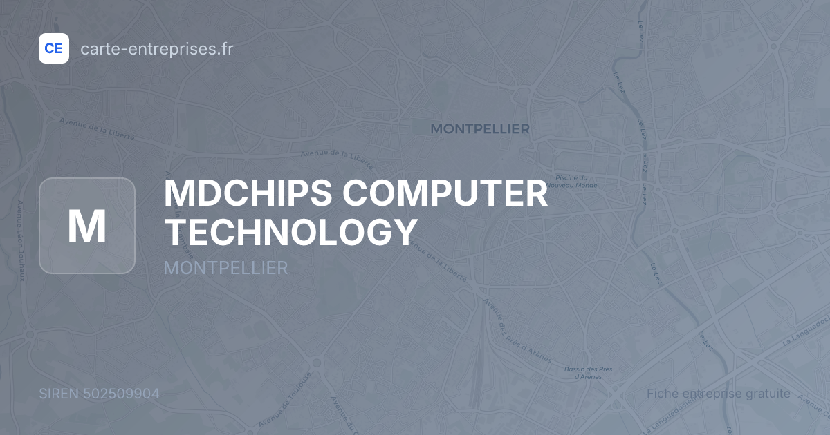 MDCHIPS COMPUTER TECHNOLOGY — 502509904 — fiche entreprise