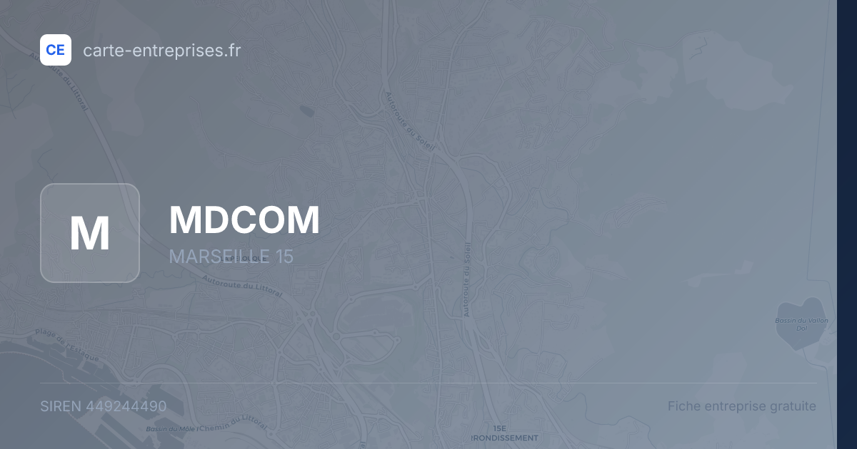 MDCOM — 449244490 — fiche entreprise