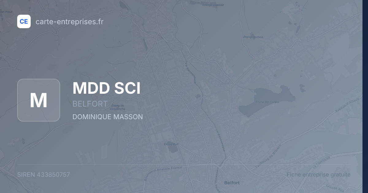 MDD SCI — 433850757 — fiche entreprise