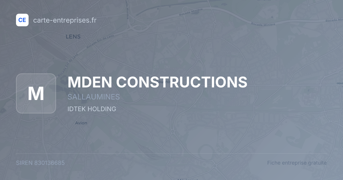 MDEN CONSTRUCTIONS — 830136685 — fiche entreprise