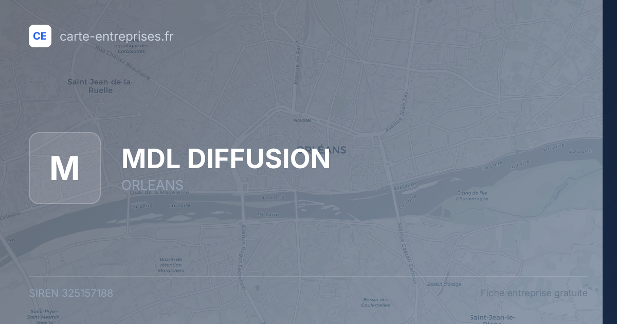 MDL DIFFUSION — 325157188 — fiche entreprise