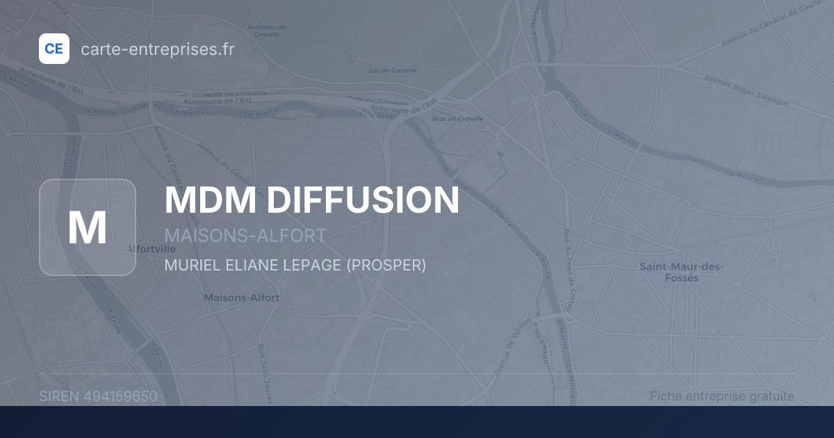 MDM DIFFUSION — 494159650 — fiche entreprise