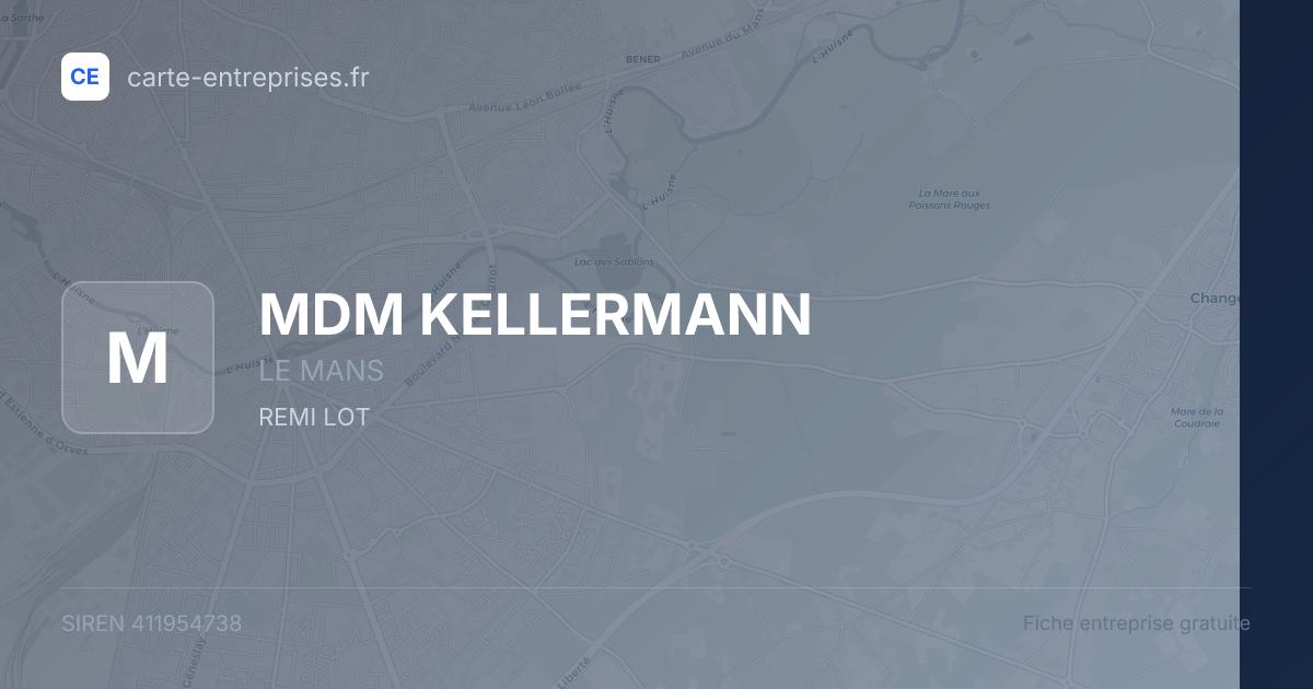MDM KELLERMANN — 411954738 — fiche entreprise