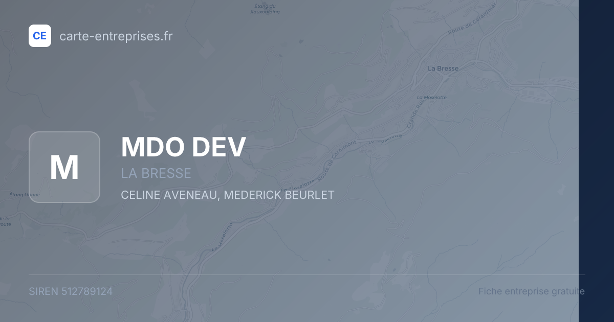 MDO DEV — 512789124 — fiche entreprise