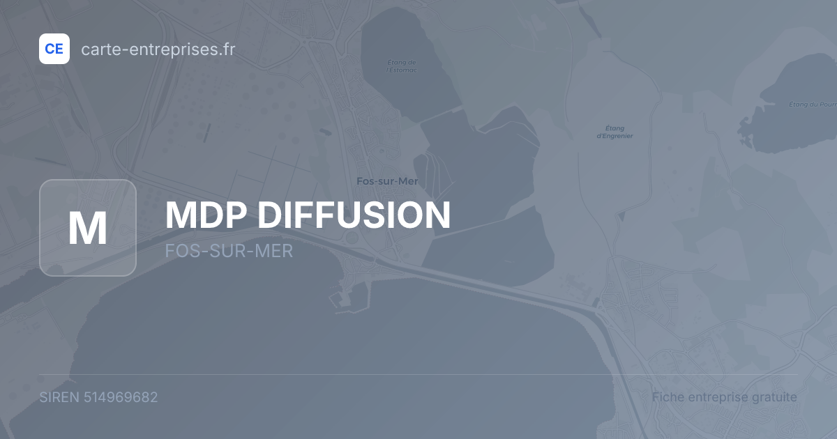 MDP DIFFUSION — 514969682 — fiche entreprise