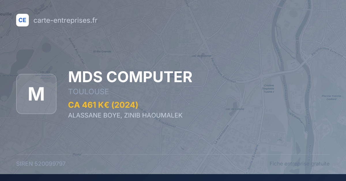 MDS COMPUTER — 520099797 — fiche entreprise
