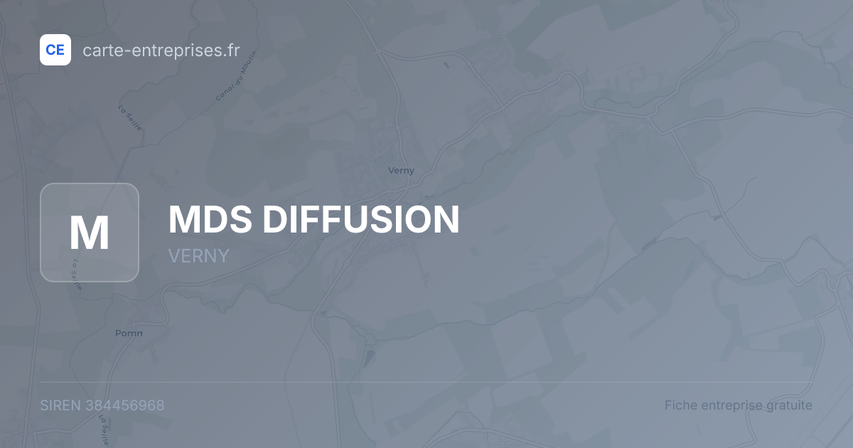MDS DIFFUSION — 384456968 — fiche entreprise