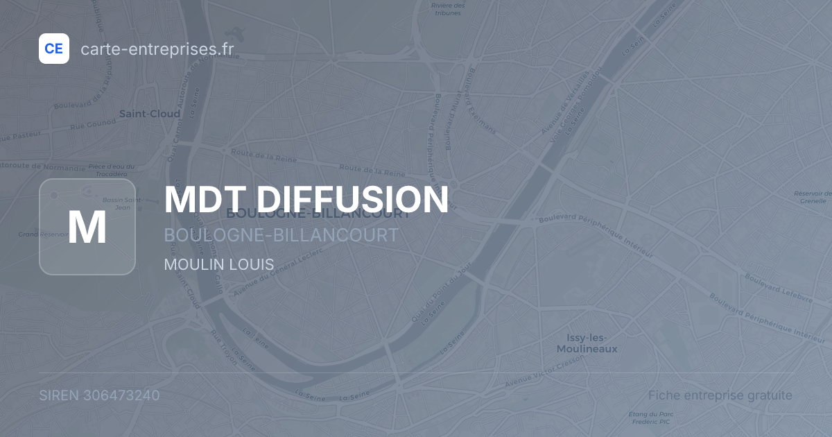 MDT DIFFUSION — 306473240 — fiche entreprise