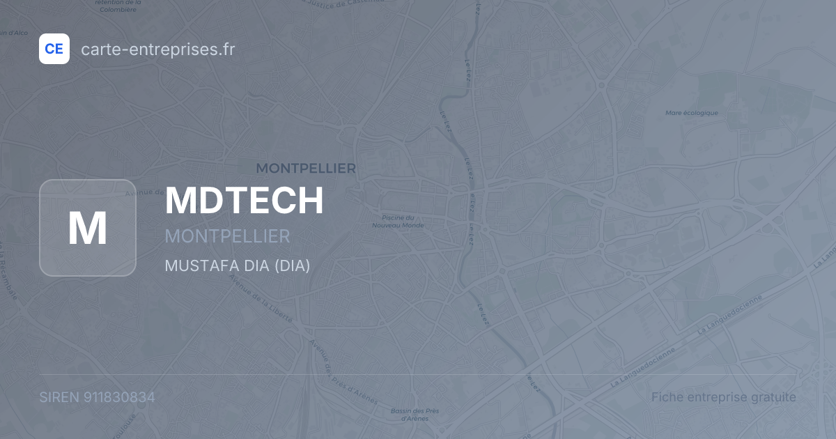 MDTECH — 911830834 — fiche entreprise