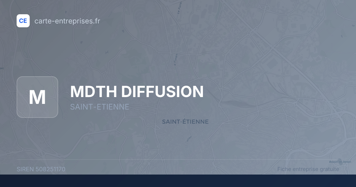 MDTH DIFFUSION — 508251170 — fiche entreprise
