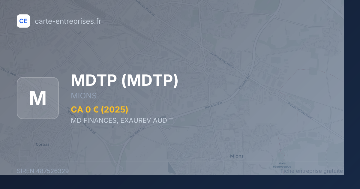 MDTP — 487526329 — fiche entreprise