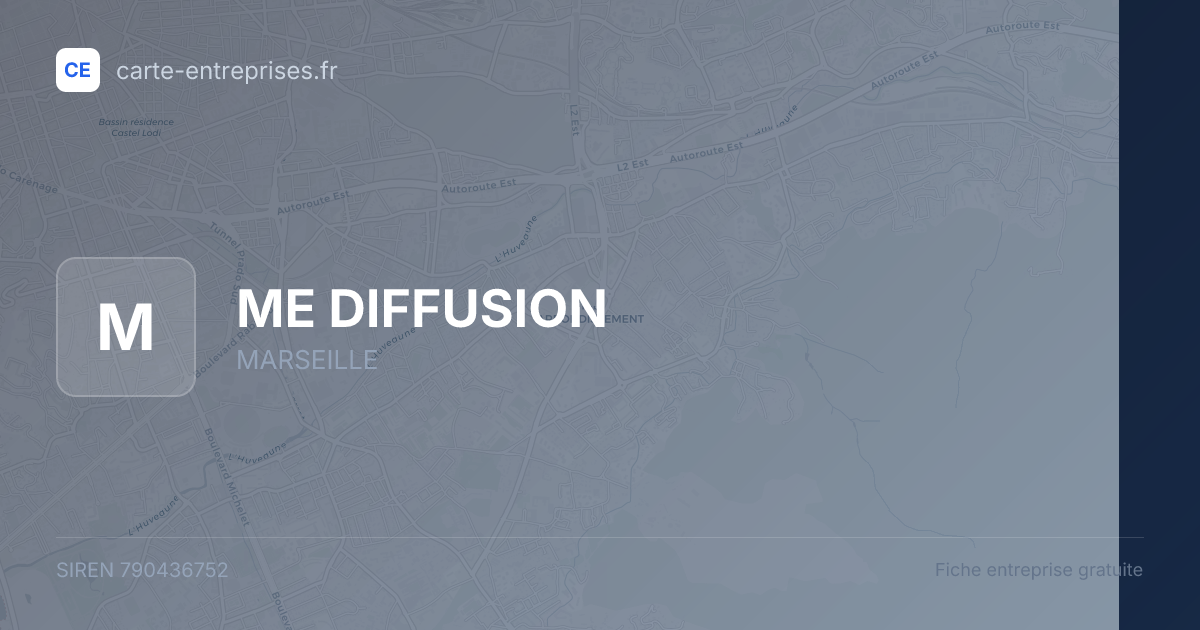ME DIFFUSION — 790436752 — fiche entreprise