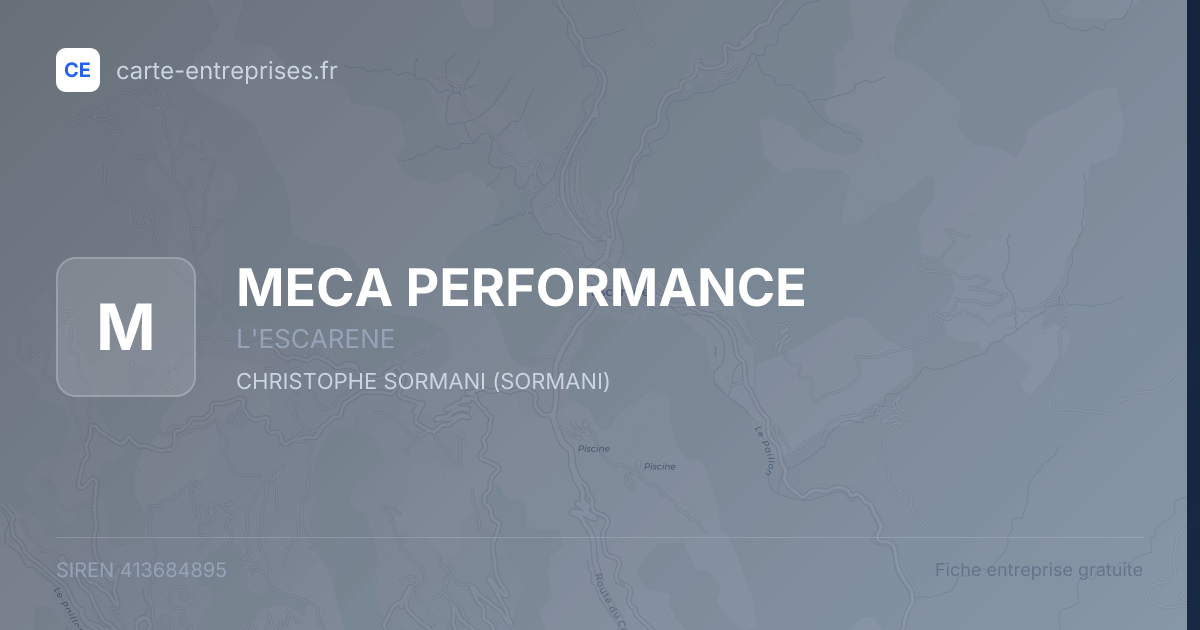 MECA PERFORMANCE — 413684895 — fiche entreprise