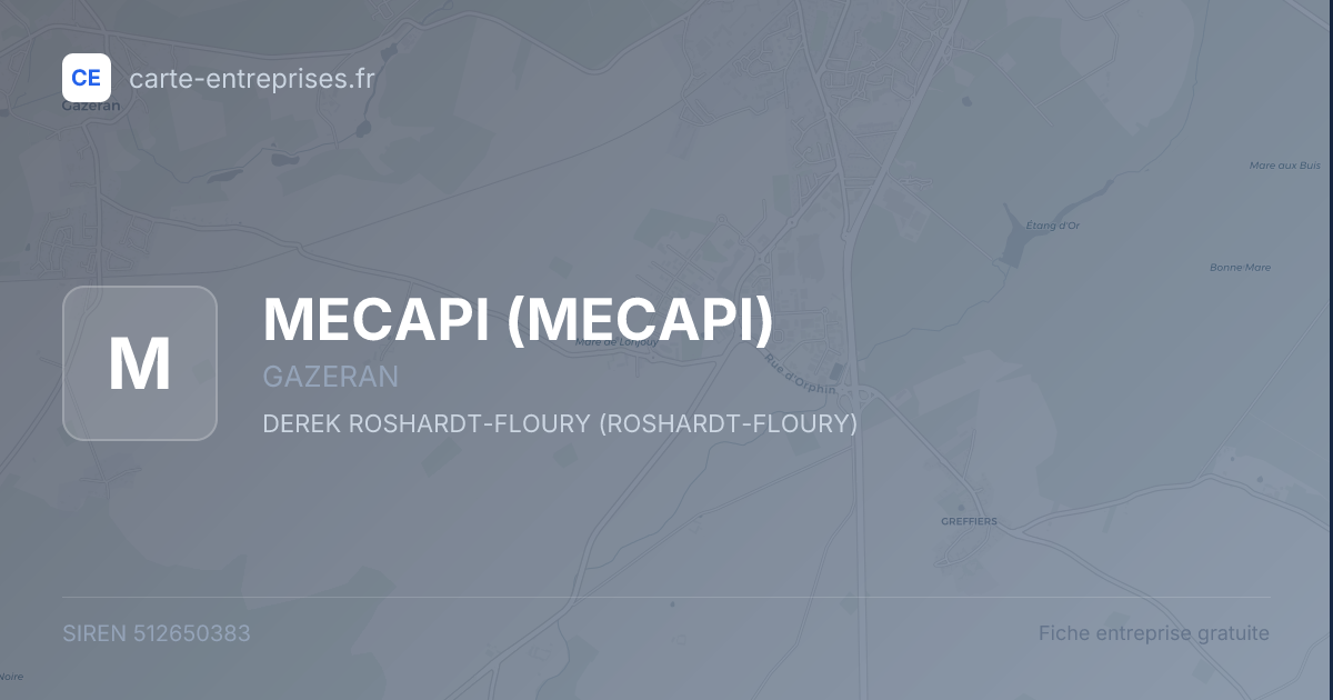 MECAPI — 512650383 — fiche entreprise