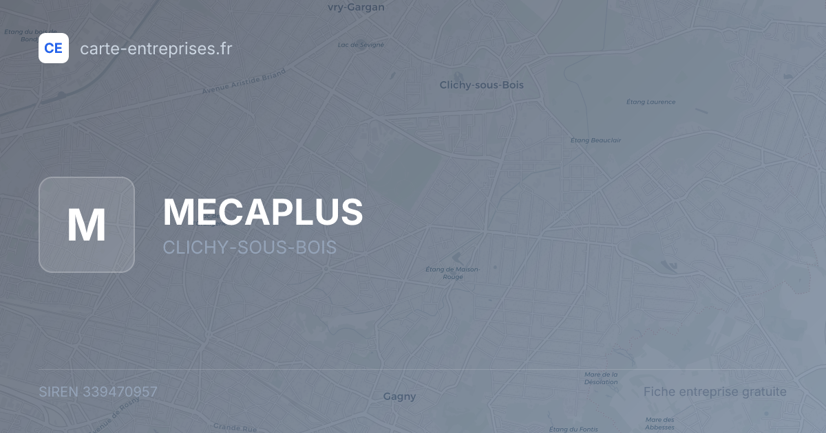 MECAPLUS — 339470957 — fiche entreprise