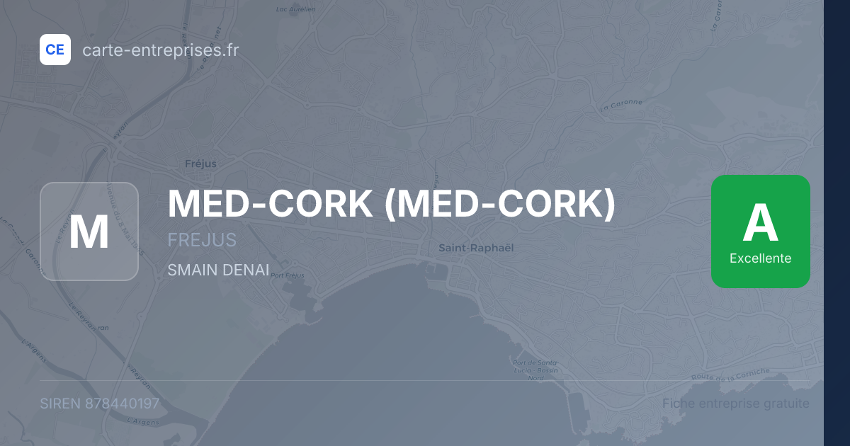 MED-CORK (MED-CORK) — 878440197 — fiche entreprise