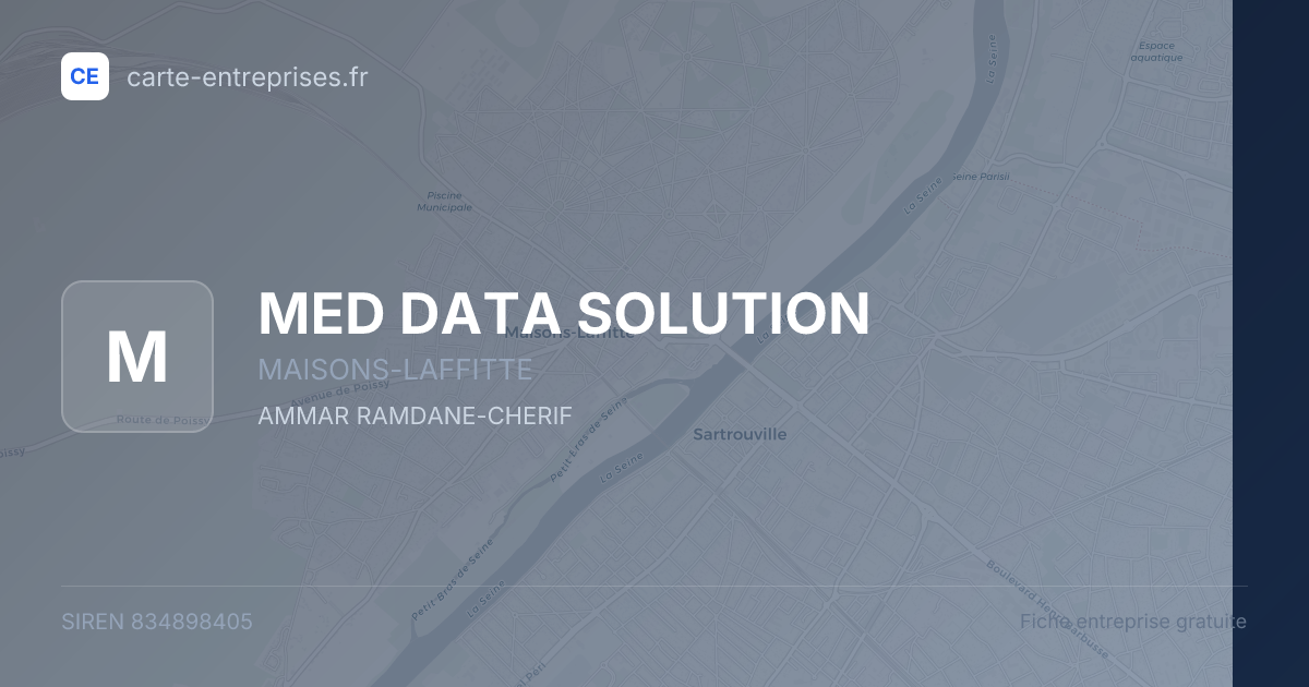 MED DATA SOLUTION — 834898405 — fiche entreprise
