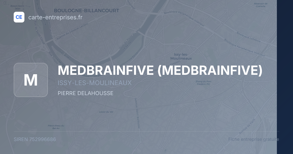 MEDBRAINFIVE — 752996686 — fiche entreprise