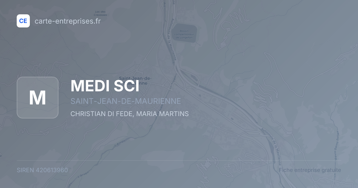 MEDI SCI — 420613960 — fiche entreprise