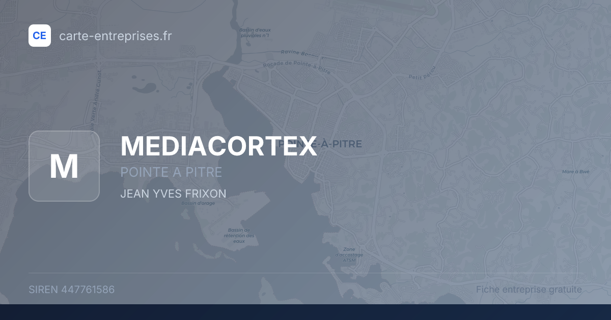 MEDIACORTEX — 447761586 — fiche entreprise