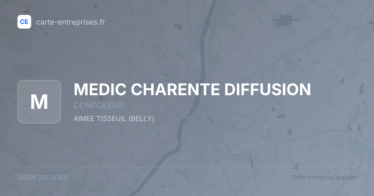 MEDIC CHARENTE DIFFUSION — 326261831 — fiche entreprise