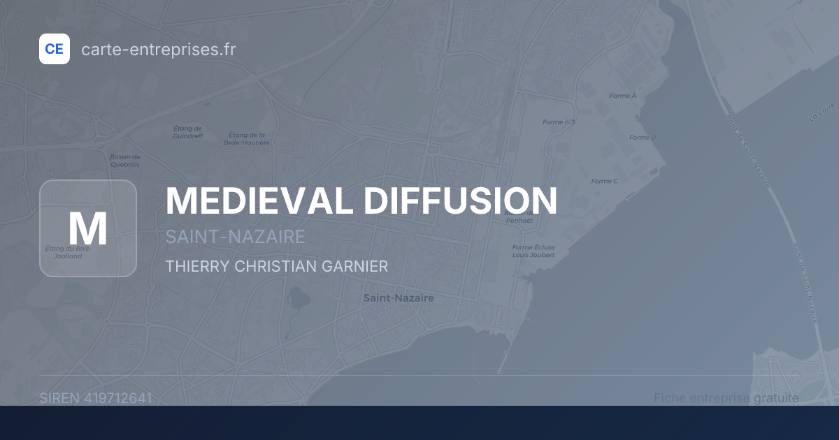 MEDIEVAL DIFFUSION — 419712641 — fiche entreprise