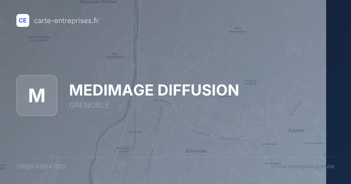 MEDIMAGE DIFFUSION — 418047007 — fiche entreprise