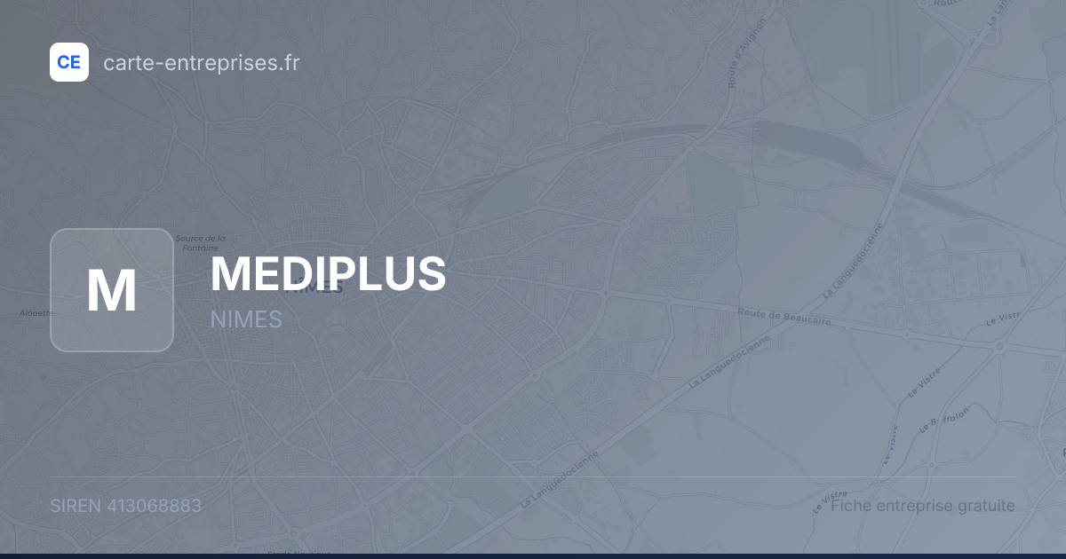 MEDIPLUS — 413068883 — fiche entreprise