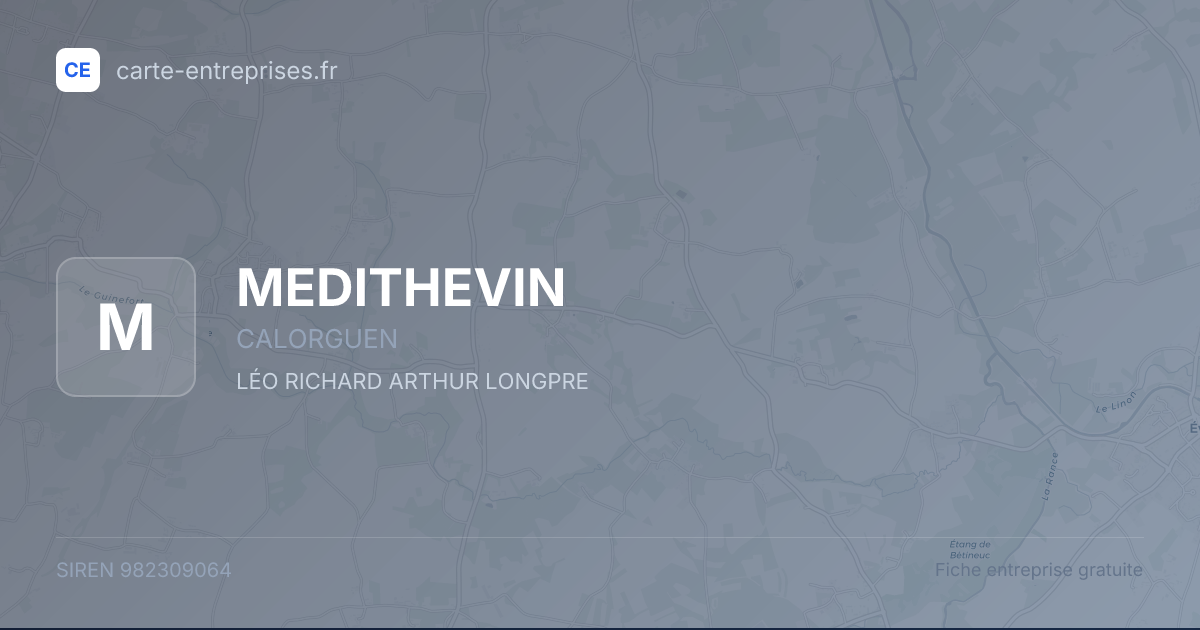 MEDITHEVIN — 982309064 — fiche entreprise