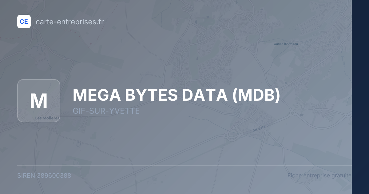MEGA BYTES DATA (MDB) — 389600388 — fiche entreprise