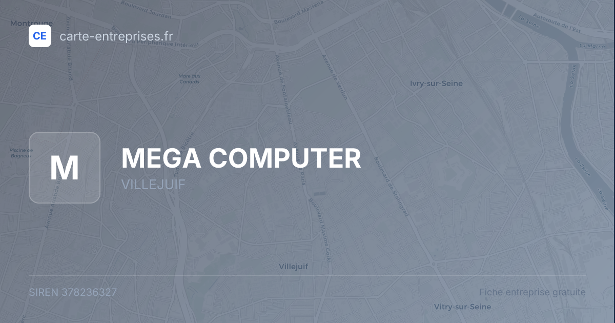 MEGA COMPUTER — 378236327 — fiche entreprise