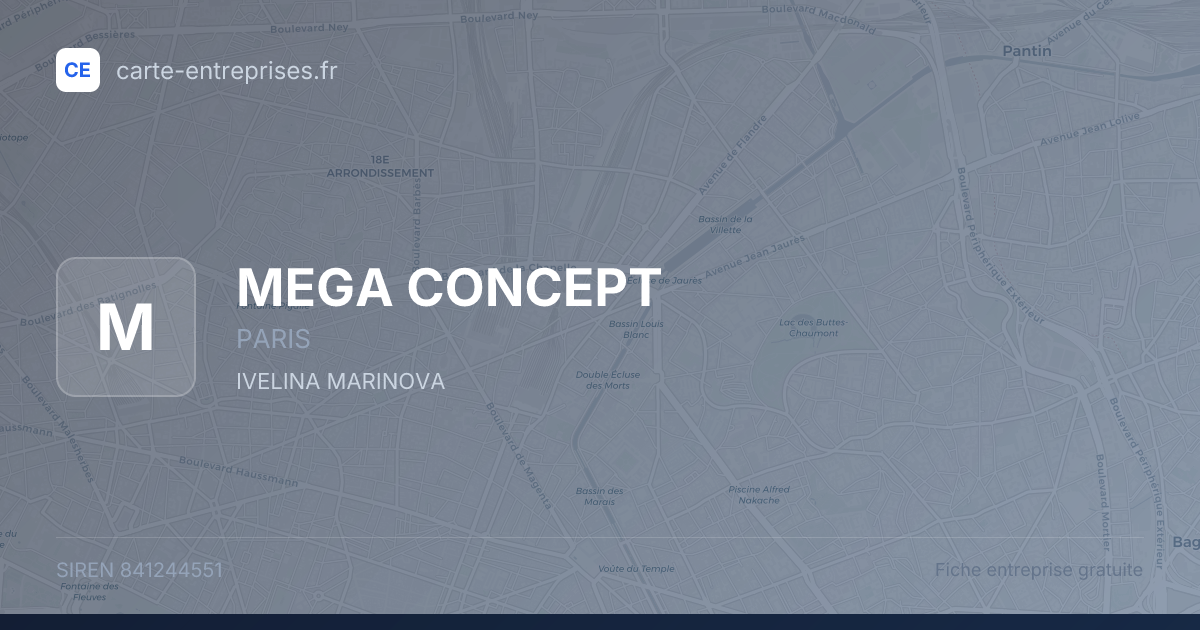 MEGA CONCEPT — 841244551 — fiche entreprise