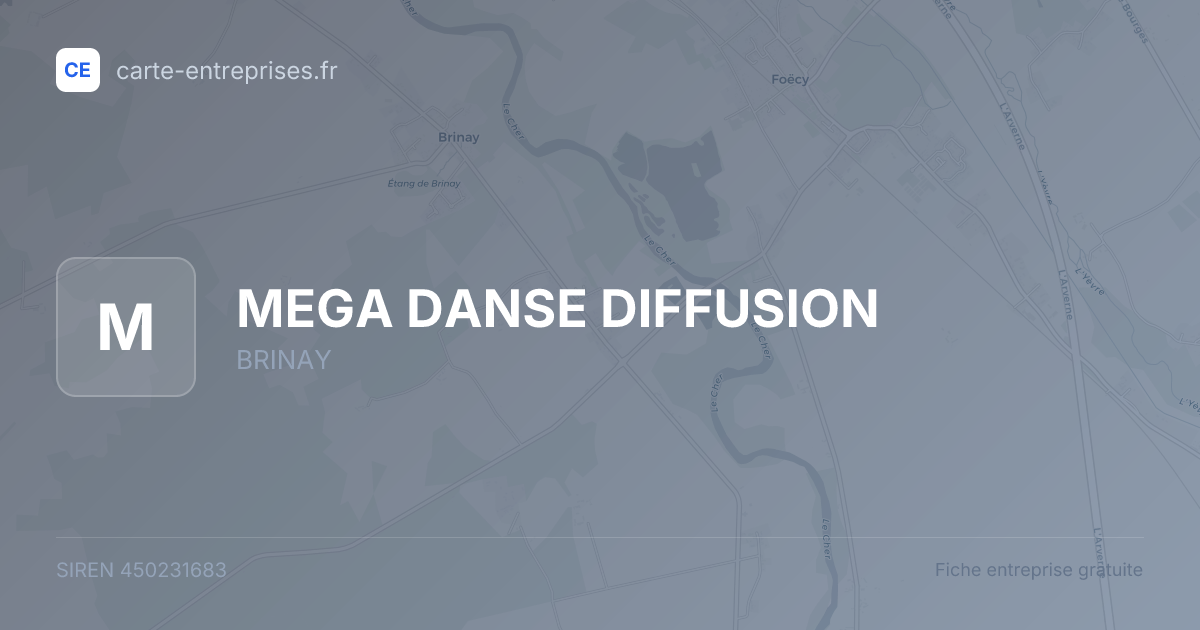 MEGA DANSE DIFFUSION — 450231683 — fiche entreprise
