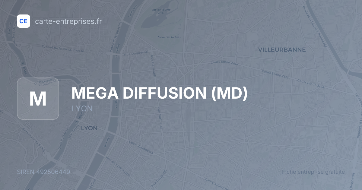 MEGA DIFFUSION (MD) — 492506449 — fiche entreprise