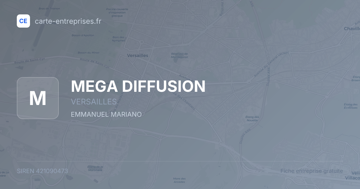 MEGA DIFFUSION — 421090473 — fiche entreprise